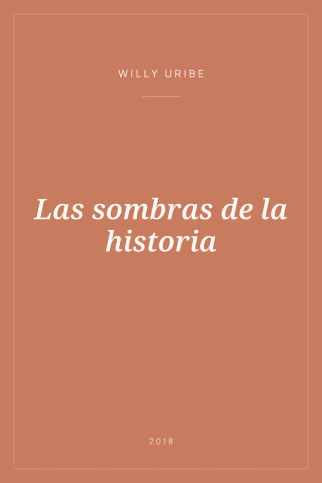 Portada de Las sombras de la historia