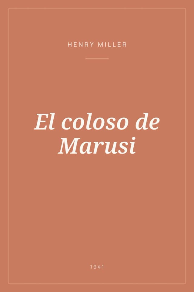 Portada de El coloso de Marusi