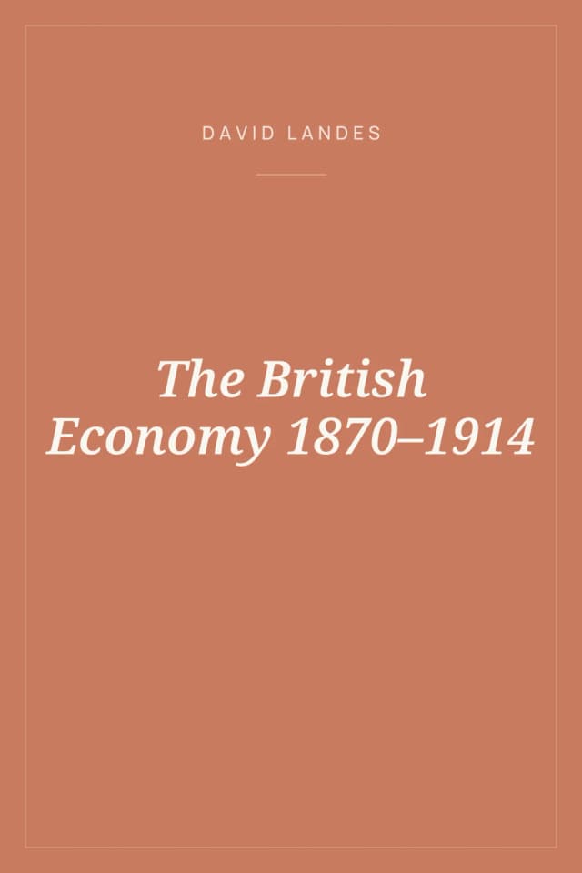 Portada de The British Economy 1870–1914