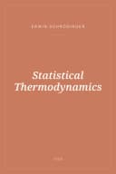 Portada de Statistical Thermodynamics