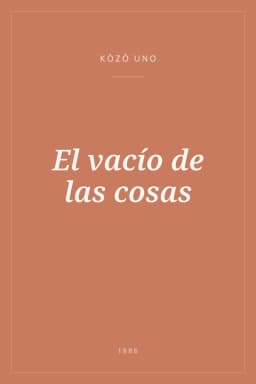 Portada de El vacío de las cosas