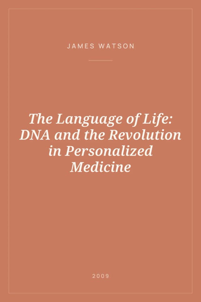 Portada de The Language of Life: DNA and the Revolution in Personalized Medicine