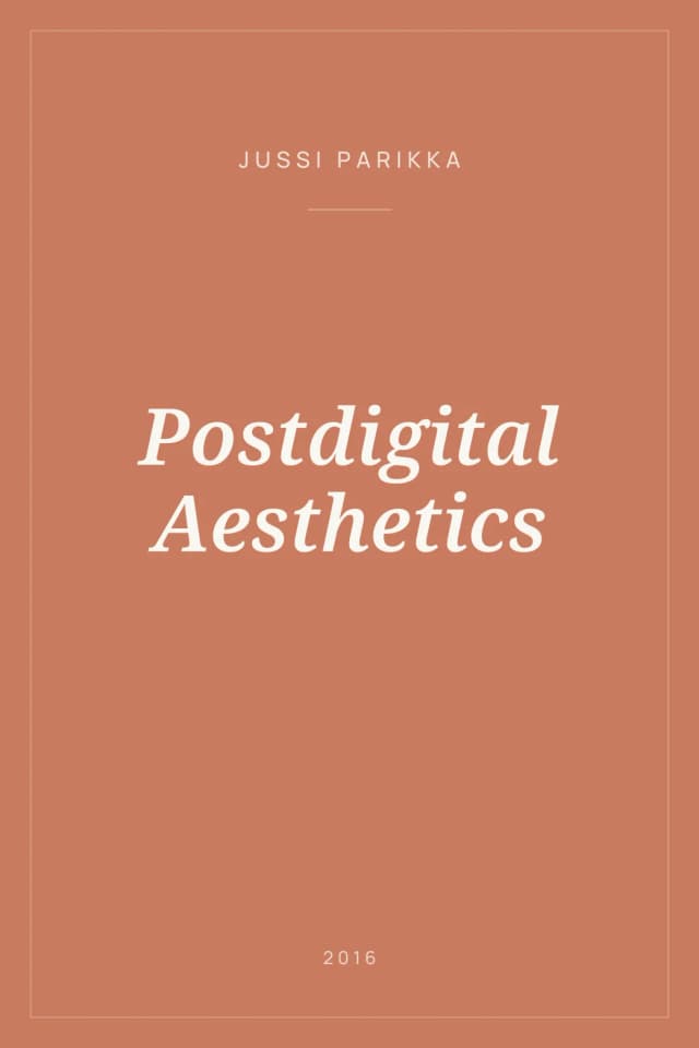 Portada de Postdigital Aesthetics