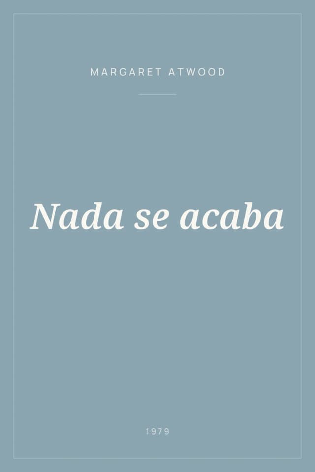 Portada de Nada se acaba