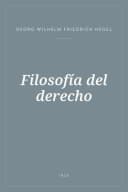 Portada de Filosofía del derecho