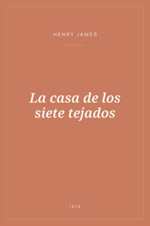 Portada de La casa de los siete tejados