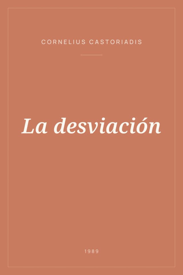 Portada de La desviación