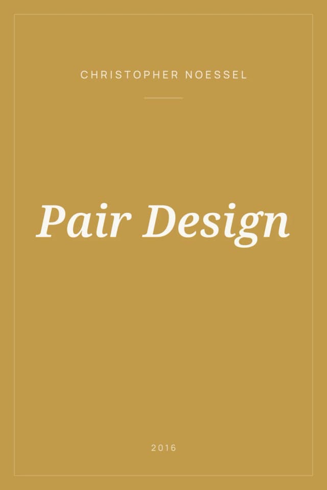 Portada de Pair Design