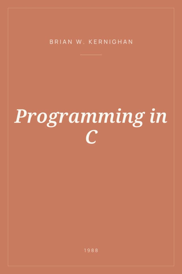 Portada de Programming in C