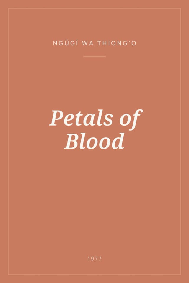 Portada de Petals of Blood