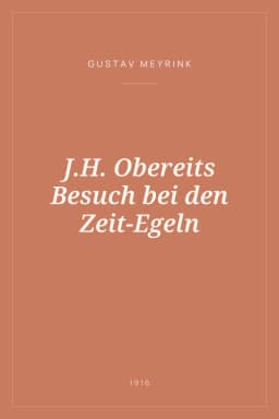 Portada de J.H. Obereits Besuch bei den Zeit-Egeln