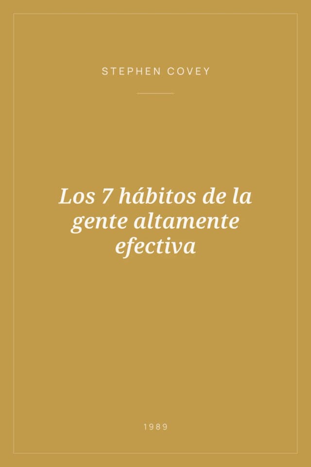 Portada de Los 7 hábitos de la gente altamente efectiva