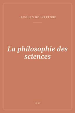 Portada de La philosophie des sciences