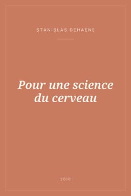 Portada de Pour une science du cerveau