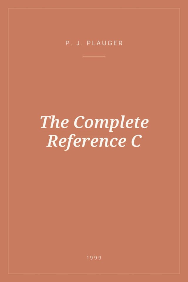 Portada de The Complete Reference C