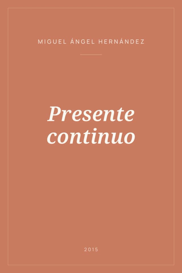 Portada de Presente continuo