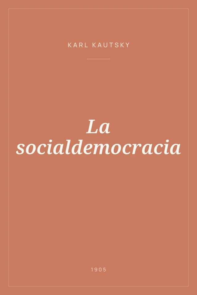 Portada de La socialdemocracia