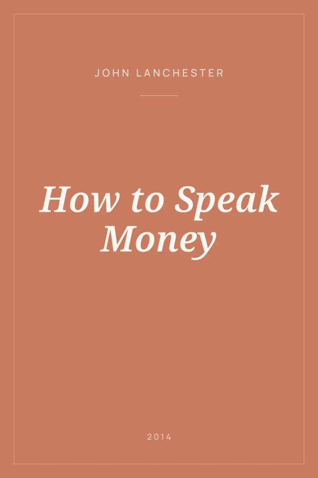 Portada de How to Speak Money