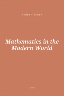 Portada de Mathematics in the Modern World