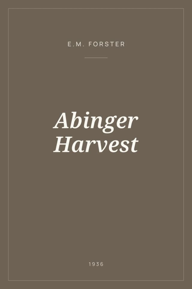 Portada de Abinger Harvest