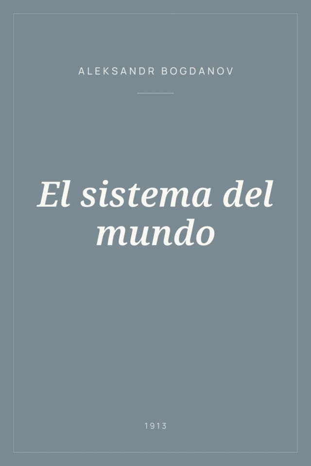 Portada de El sistema del mundo