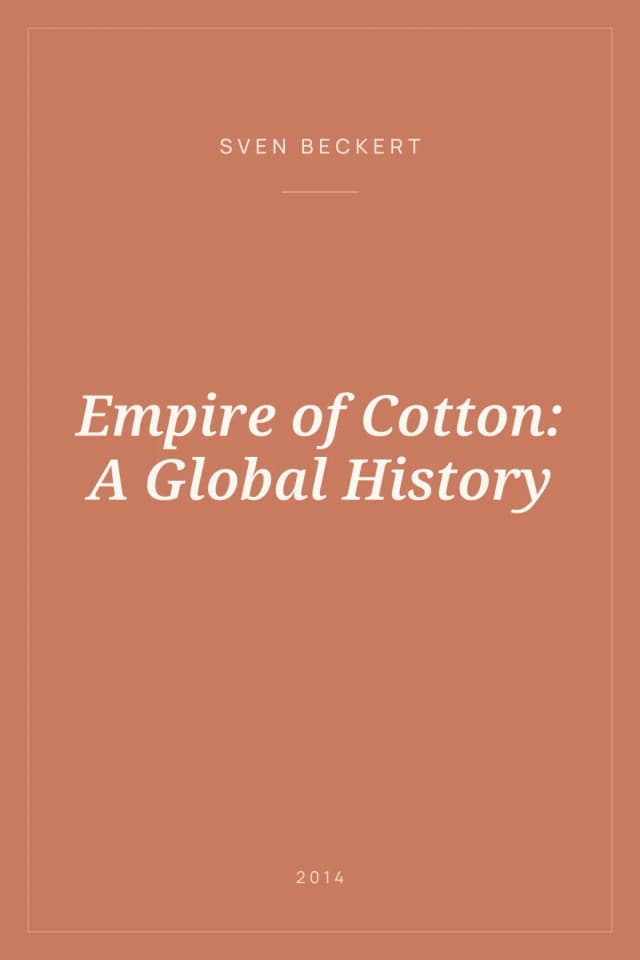 Portada de Empire of Cotton: A Global History