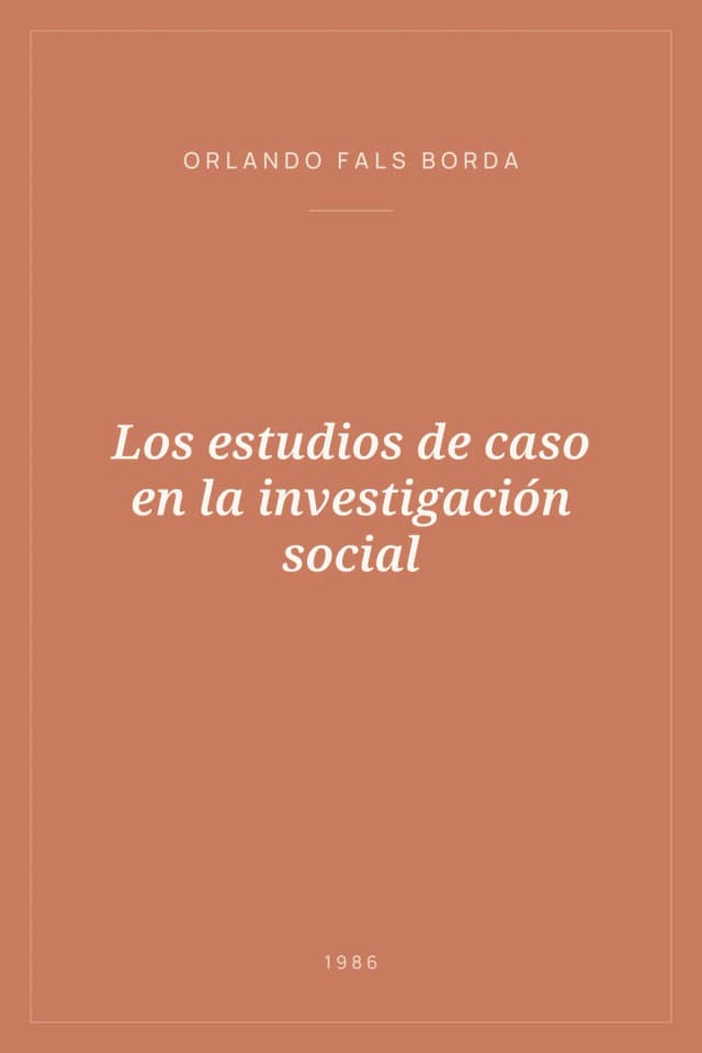 Portada de Los estudios de caso en la investigación social