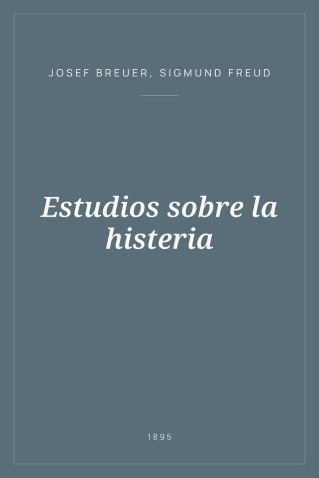Portada de Estudios sobre la histeria
