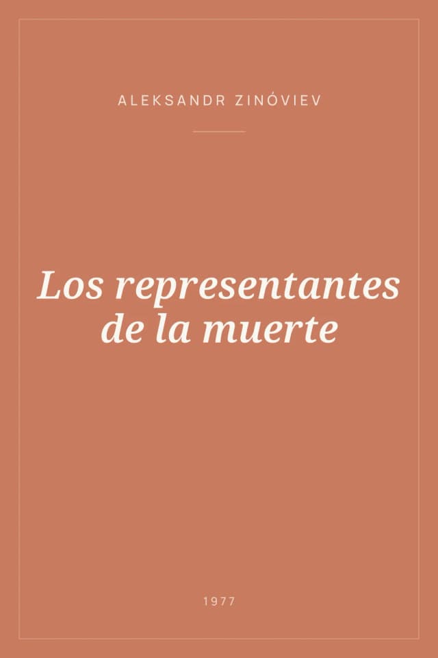 Portada de Los representantes de la muerte