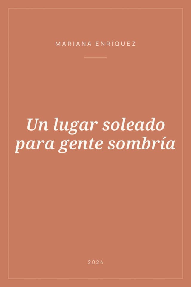 Portada de Un lugar soleado para gente sombría