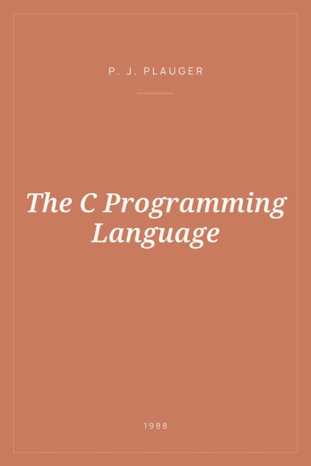 Portada de The C Programming Language