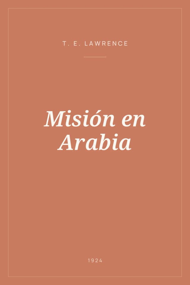 Portada de Misión en Arabia