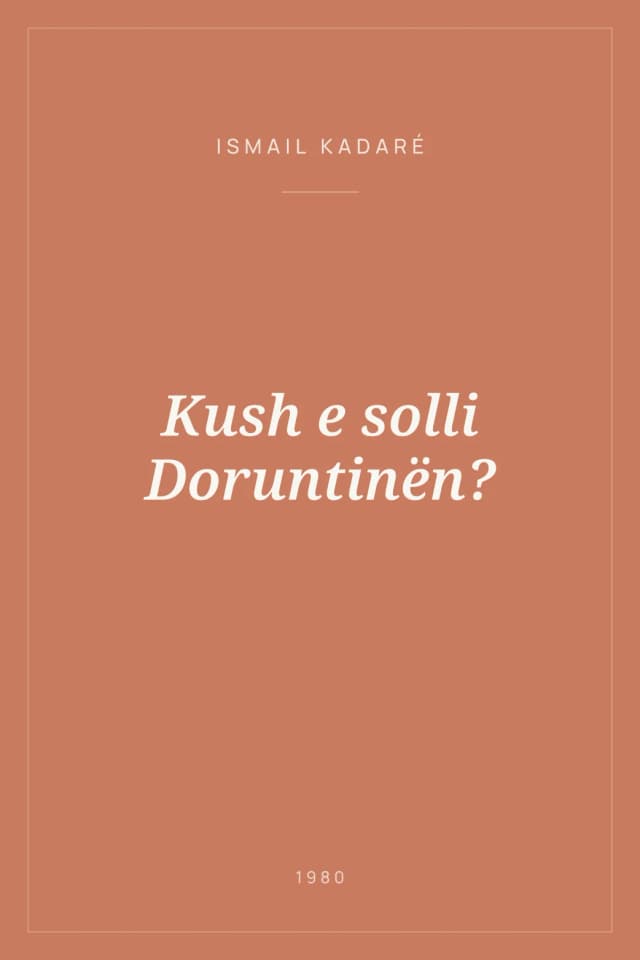 Portada de Kush e solli Doruntinën?