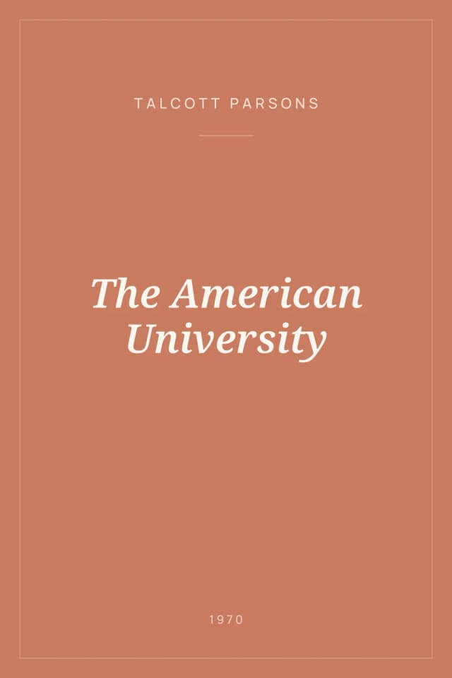 Portada de The American University