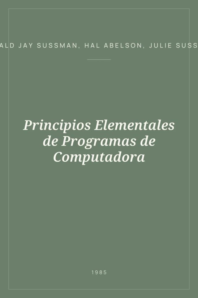Portada de Principios Elementales de Programas de Computadora