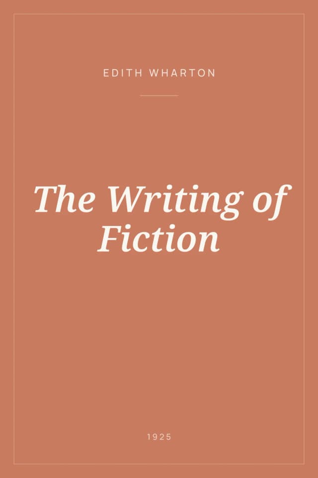 Portada de The Writing of Fiction