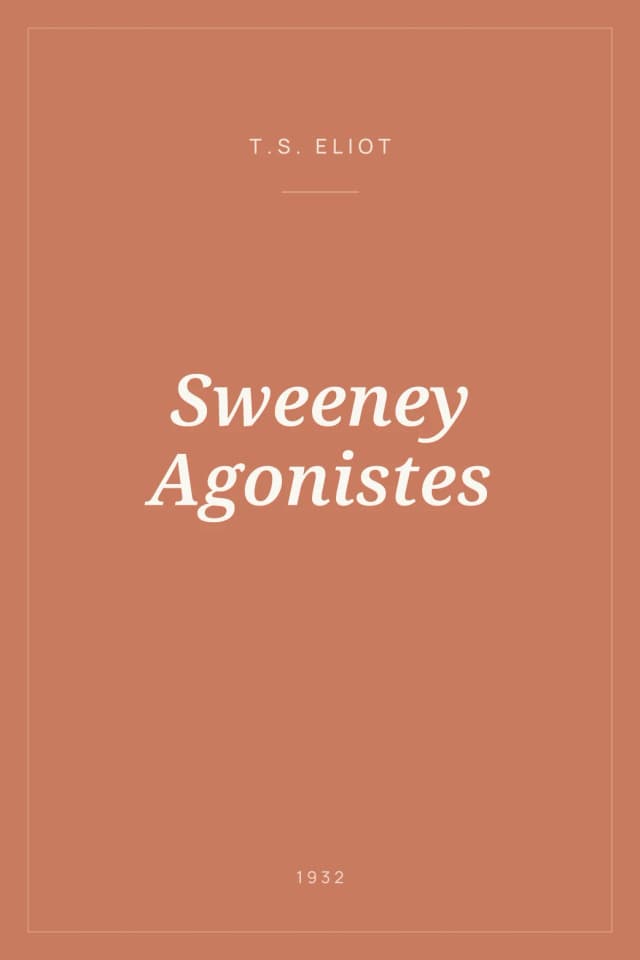 Portada de Sweeney Agonistes
