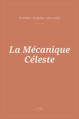 Portada de La Mécanique Céleste