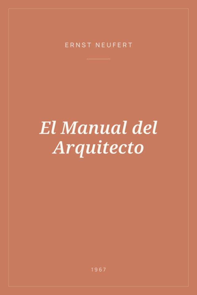 Portada de El Manual del Arquitecto