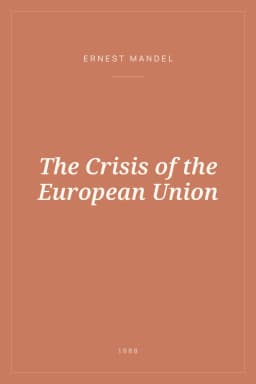 Portada de The Crisis of the European Union