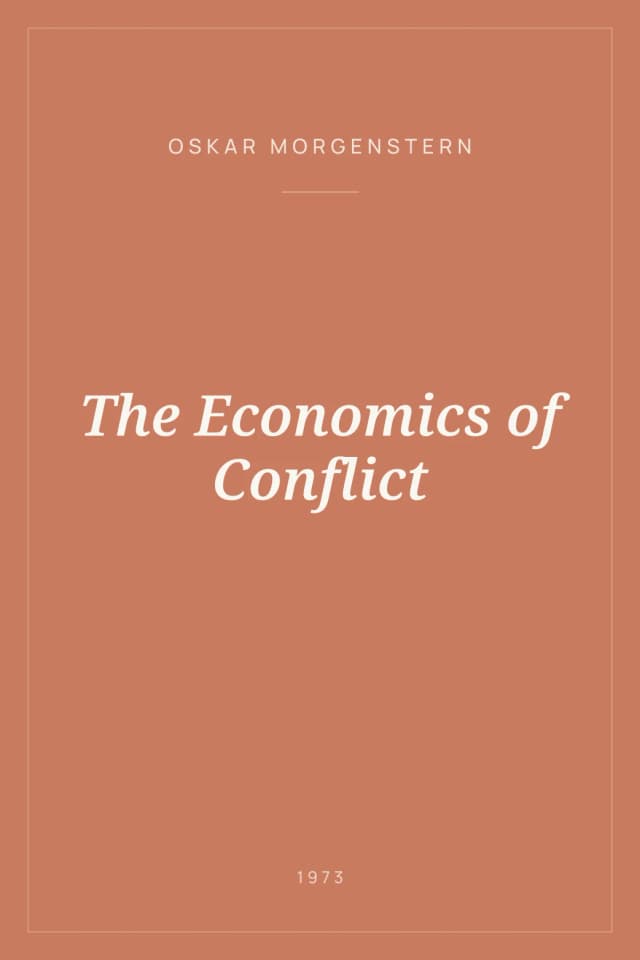 Portada de The Economics of Conflict