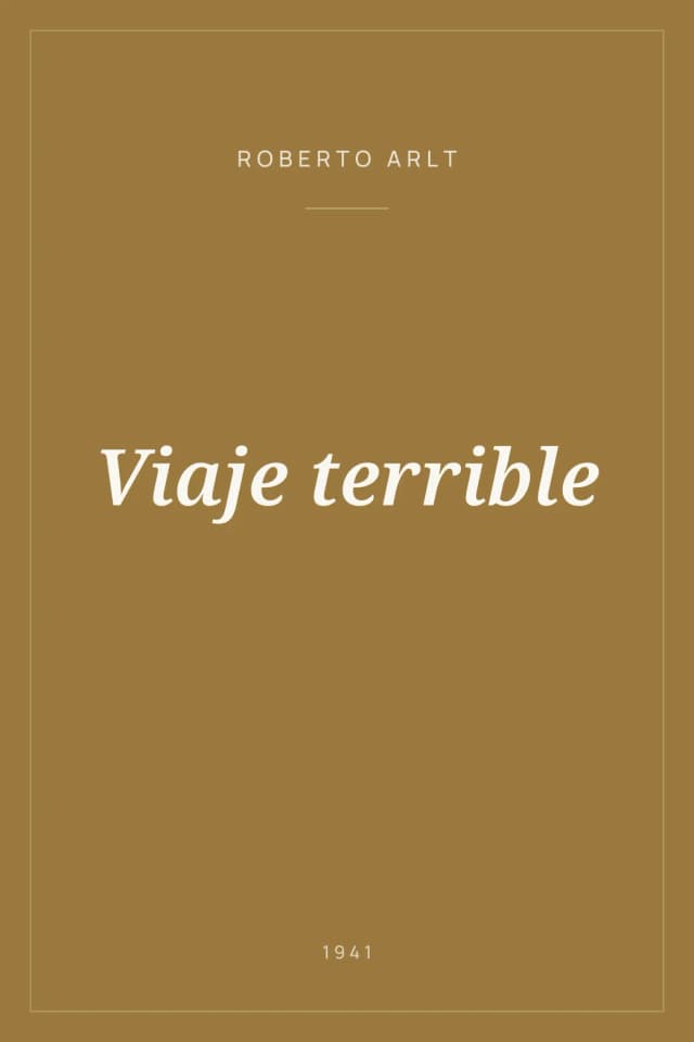 Portada de Viaje terrible