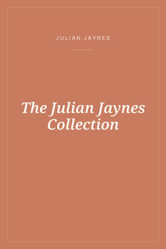 Portada de The Julian Jaynes Collection