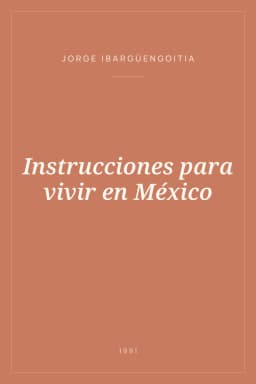 Portada de Instrucciones para vivir en México