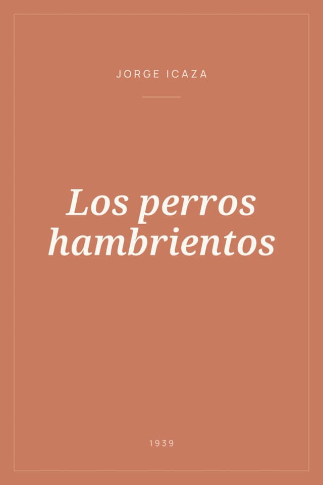 Portada de Los perros hambrientos