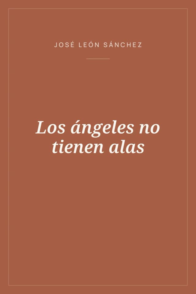 Portada de Los ángeles no tienen alas