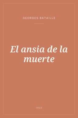 Portada de El ansia de la muerte