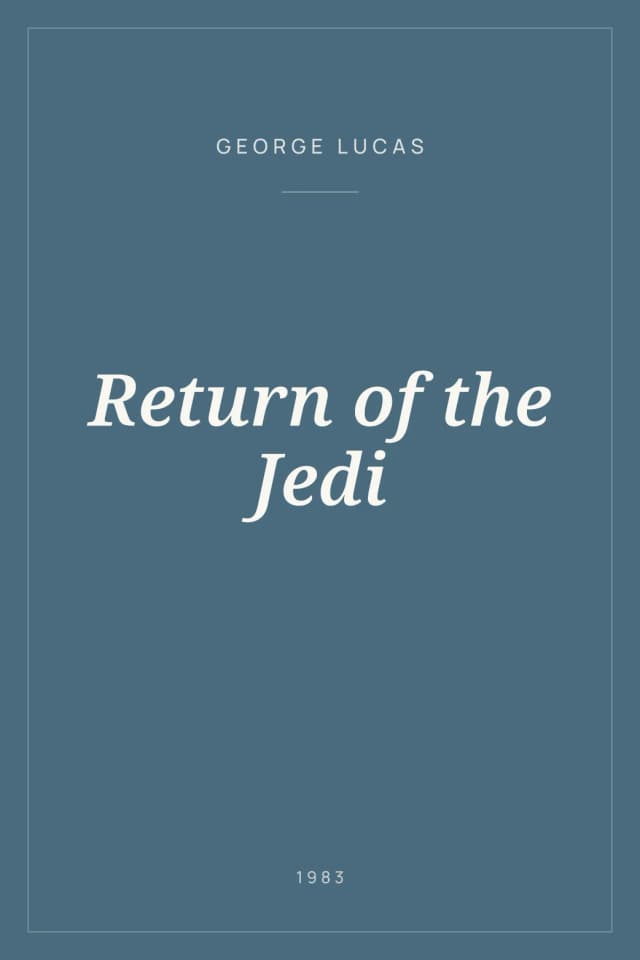 Portada de Return of the Jedi