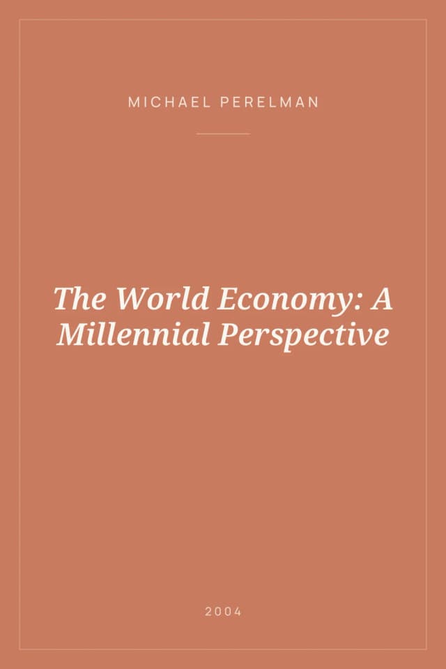 Portada de The World Economy: A Millennial Perspective