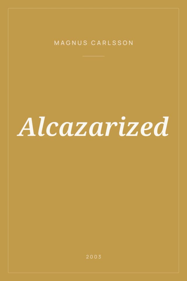 Portada de Alcazarized